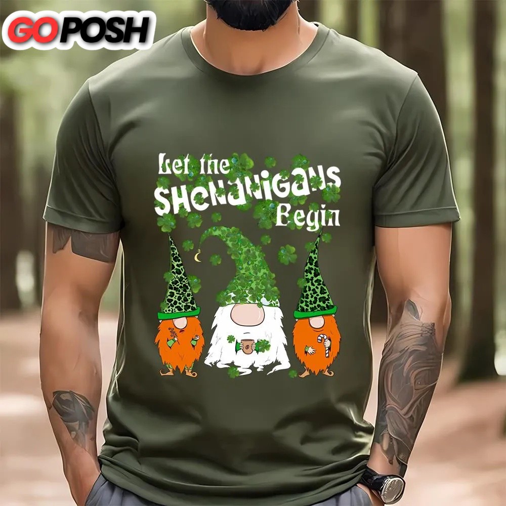 st-patricks-day-t-shirt-let-shenanigans-begin-gnomes-green-clovers-st-patricks-oba4rawq St Patricks Day T Shirt, Let Shenanigans Begin Gnomes Green Clovers St Patricks Day T-Shirt, Funny St Patricks Day Shirts