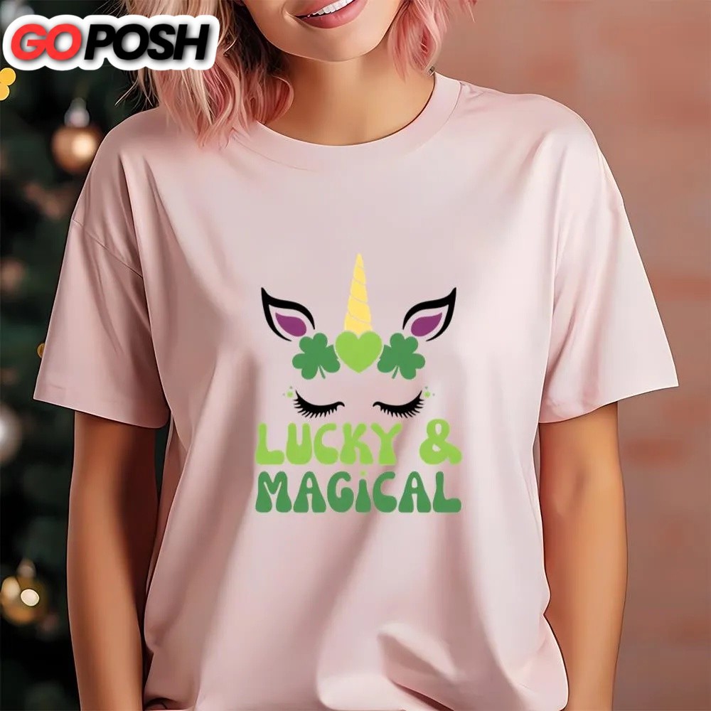 st-patricks-day-t-shirt-lucky-and-magical-st-patricks-day-unicorn-t-shirt-fun-l477n2n6 St Patricks Day T Shirt, Lucky And Magical St Patrick’s Day Unicorn T-Shirt, Funny St Patricks Day Shirts