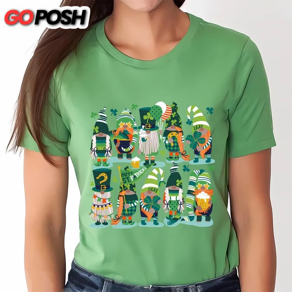 st-patricks-day-t-shirt-saint-patricks-gnomes-with-green-and-orange-gnomes-shir-tun12ocd St Patricks Day T Shirt, Saint Patricks Gnomes With Green And Orange Gnomes Shirt, Funny St Patricks Day Shirts