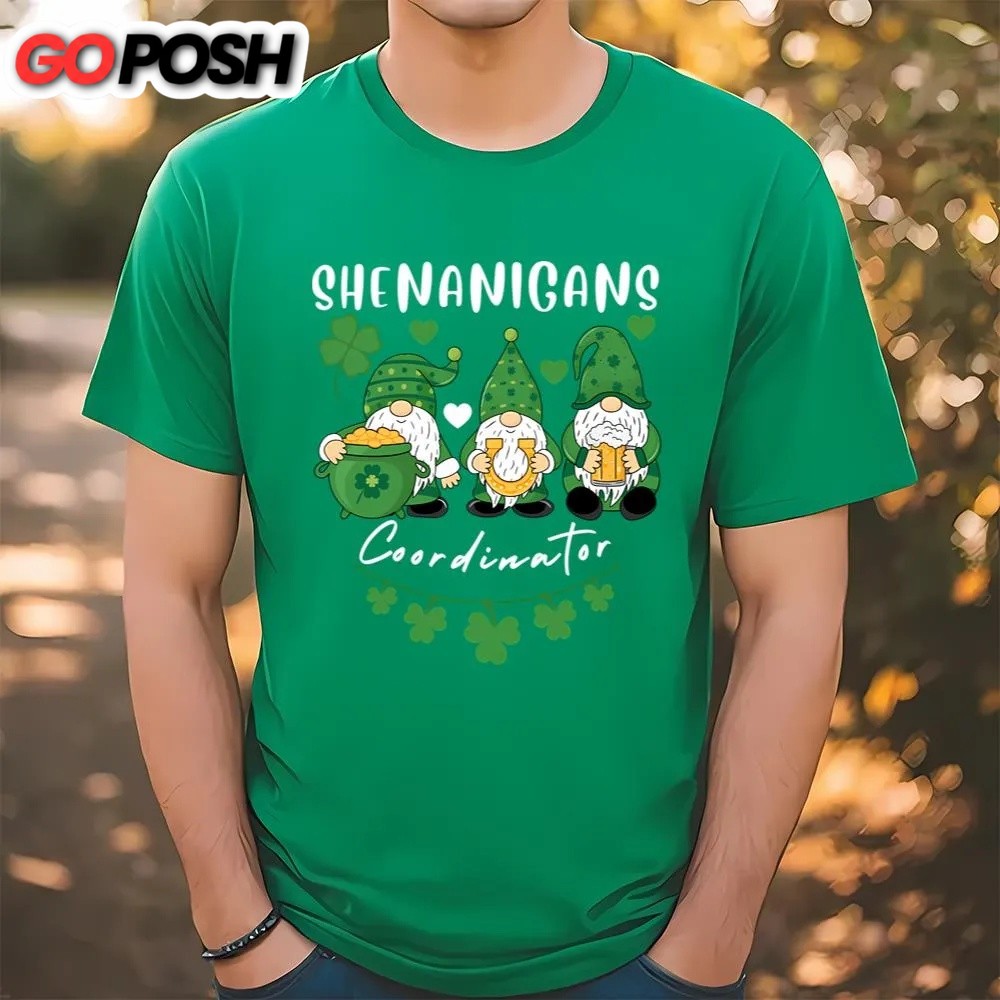 St Patricks Day T Shirt, Shenanigans Coordinator T-Shirt, Funny St Patricks Day Shirts