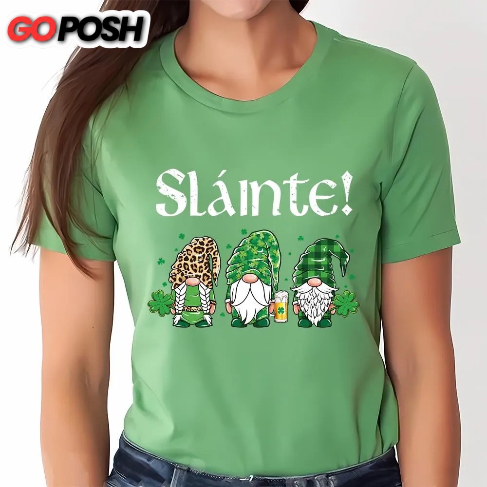 st-patricks-day-t-shirt-slainte-three-gnomes-leprechaun-st-patricks-day-t-shirt-67fkdbio St Patricks Day T Shirt, Slainte Three Gnomes Leprechaun St Patricks Day T-Shirt, Funny St Patricks Day Shirts