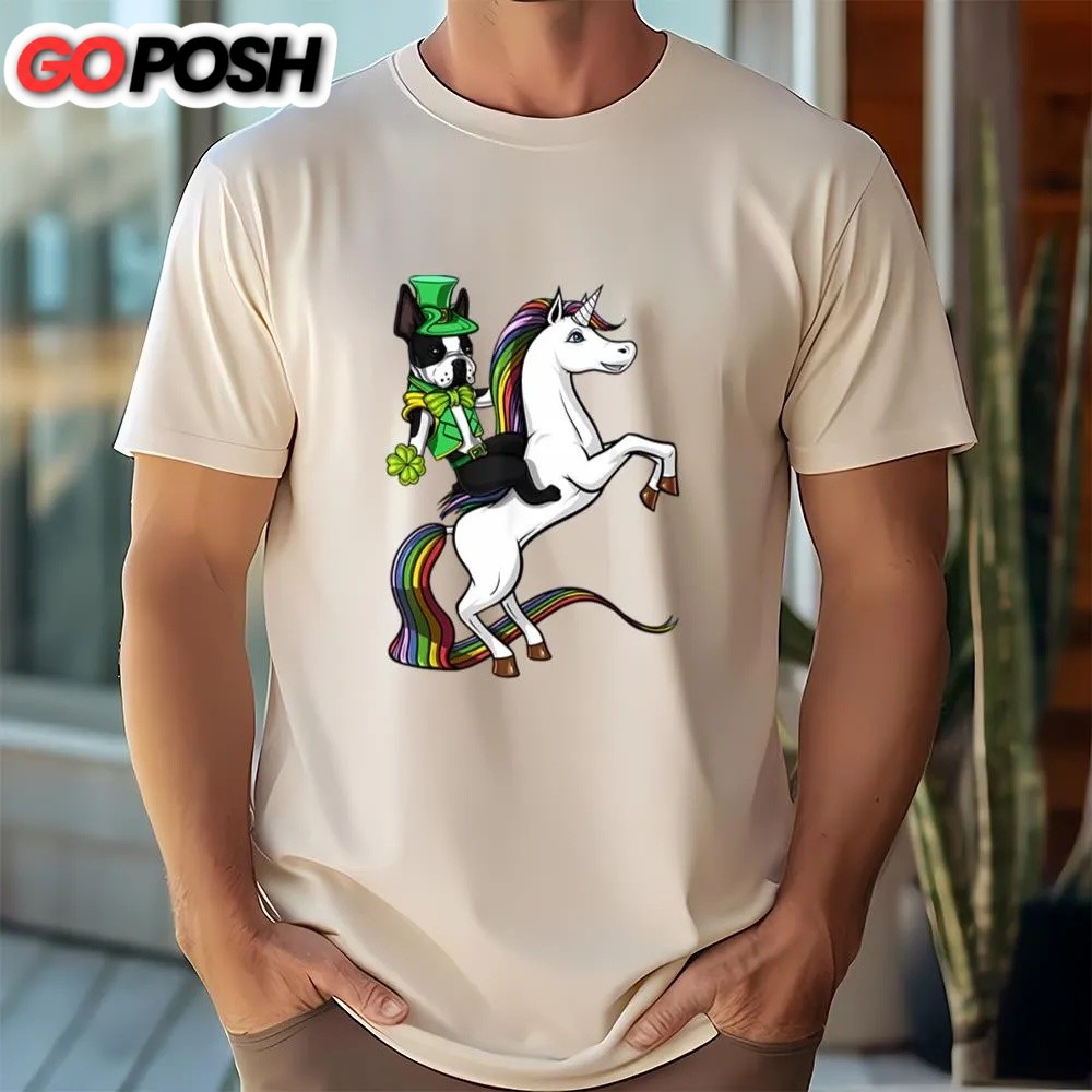 st-patricks-day-t-shirt-st-patricks-day-boston-terrier-dog-riding-unicorn-t-shi-4820l8dp St Patricks Day T Shirt, St Patricks Day Boston Terrier Dog Riding Unicorn T-Shirt, Funny St Patricks Day Shirts
