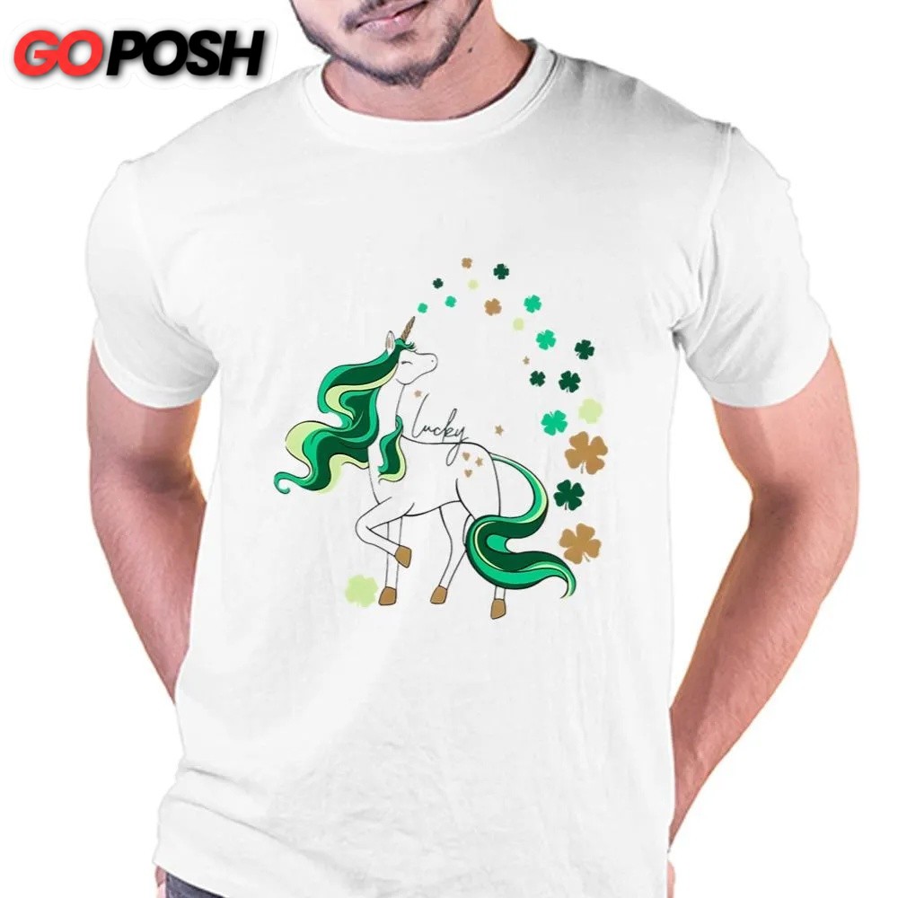 St Patricks Day T Shirt, St Patrick’s Day Girls Unicorn Shirt, Funny St Patricks Day Shirts