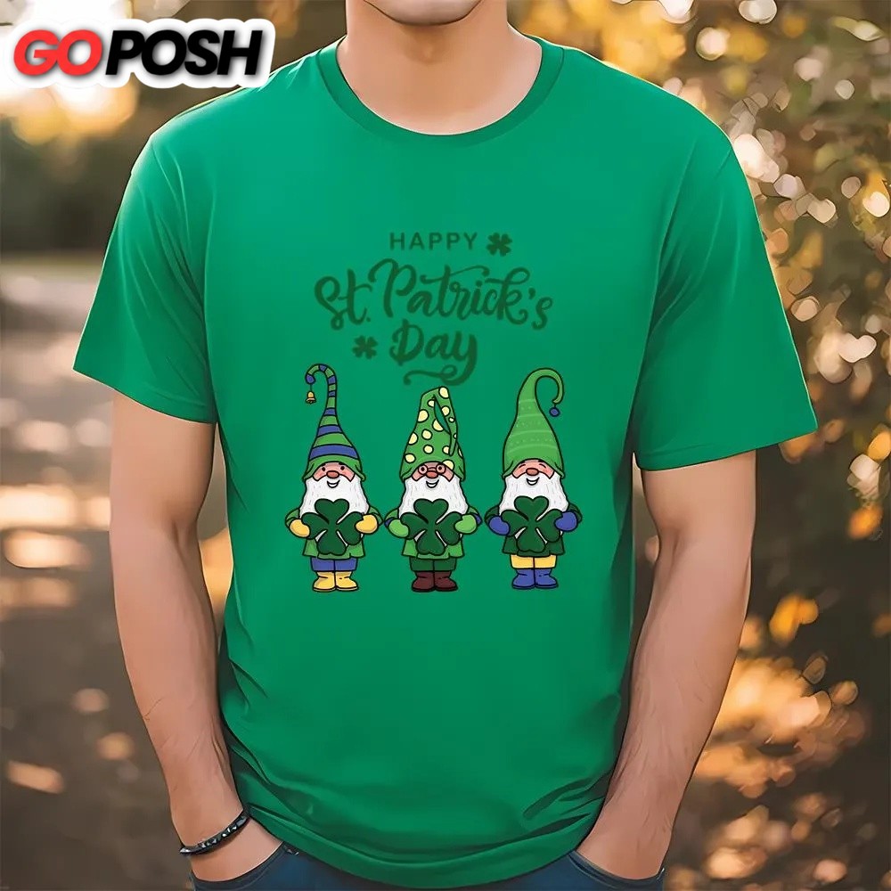 St Patricks Day T Shirt, St. Patrick’s Day Gnomes T-Shirt, Funny St Patricks Day Shirts
