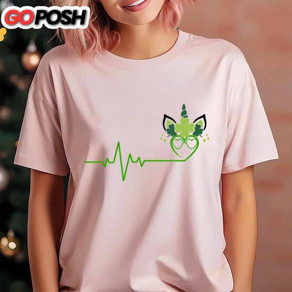 st-patricks-day-t-shirt-st-patricks-day-heartbeat-unicorn-t-shirt-funny-st-pat-73cuabwg St Patricks Day T Shirt, St Patricks Day Heartbeat Unicorn T-shirt, Funny St Patricks Day Shirts