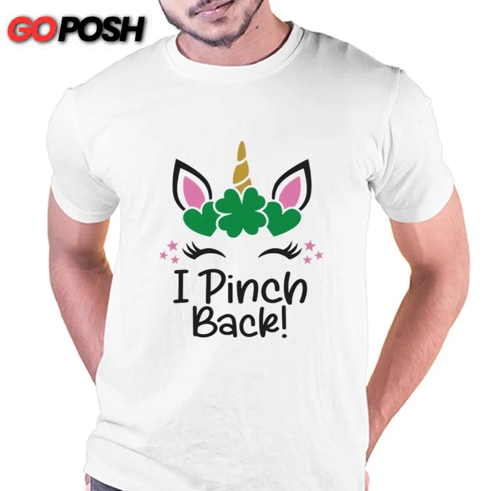 St Patricks Day T Shirt, St Patrick’s Day I Pinch Back Unicorn Shirt, Funny St Patricks Day Shirts