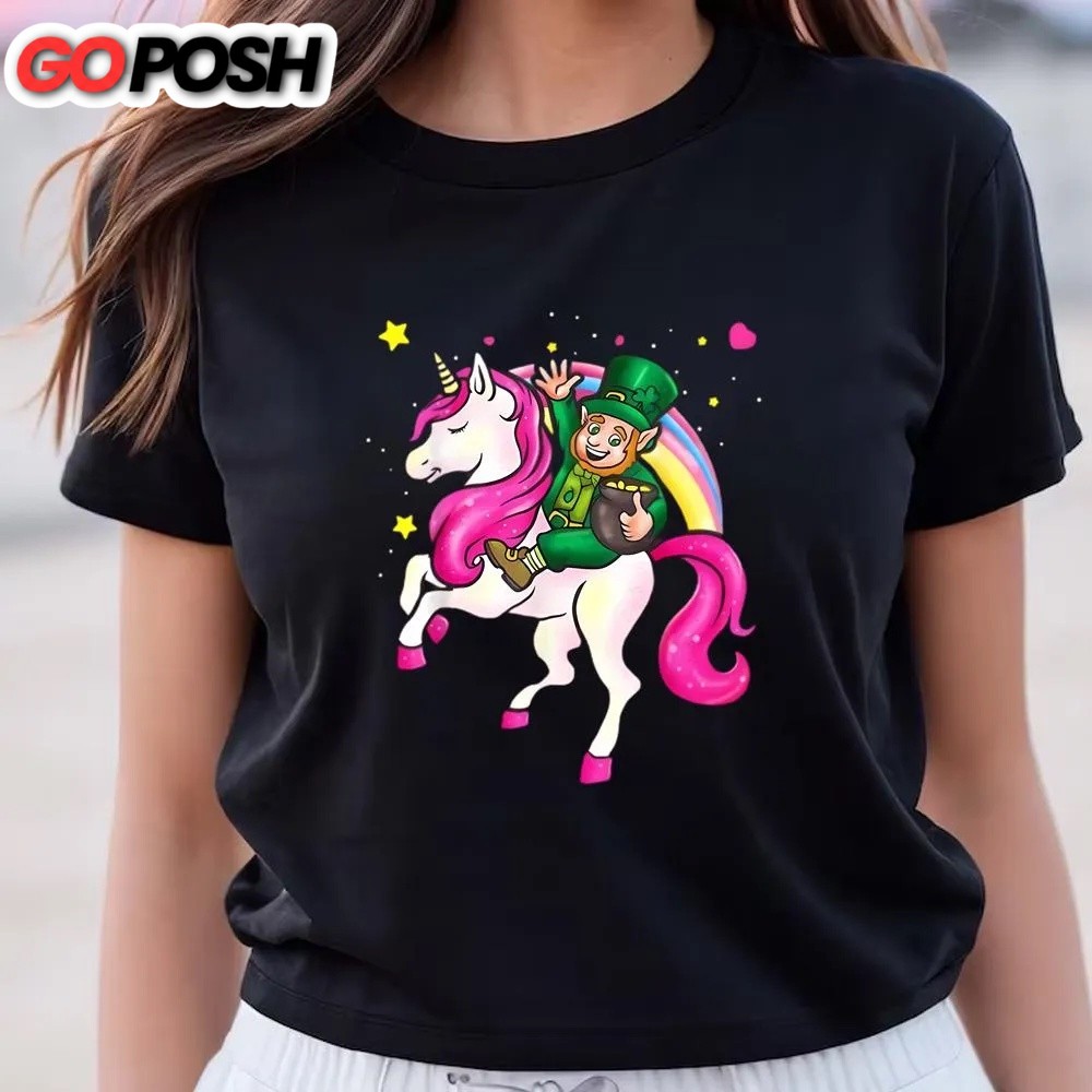 st-patricks-day-t-shirt-st-patricks-day-leprechaun-irish-unicorn-gift-shirt-fu-a0fm8e0p St Patricks Day T Shirt, St Patricks Day Leprechaun Irish Unicorn Gift Shirt, Funny St Patricks Day Shirts