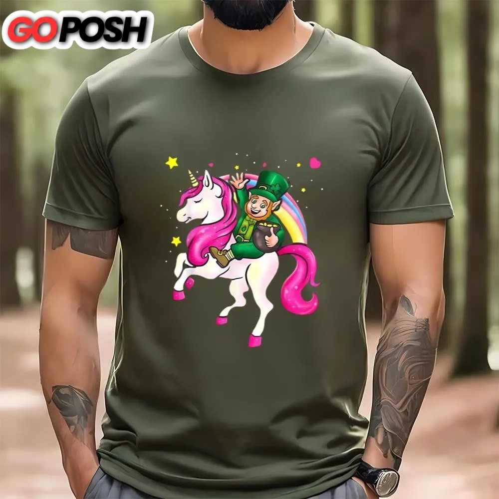st-patricks-day-t-shirt-st-patricks-day-leprechaun-irish-unicorn-gift-shirt-fu-a0fm8e0p St Patricks Day T Shirt, St Patricks Day Leprechaun Irish Unicorn Gift Shirt, Funny St Patricks Day Shirts