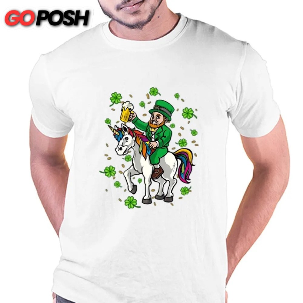 St Patricks Day T Shirt, St Patricks Day Shirt, Leprechaun Unicorn Irish T-shirt, Funny St Patricks Day Shirts