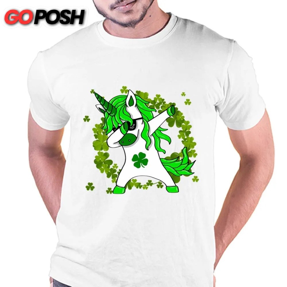St Patricks Day T Shirt, St Patrick’s Day Unicorn Dabbing T-Shirt, Funny St Patricks Day Shirts