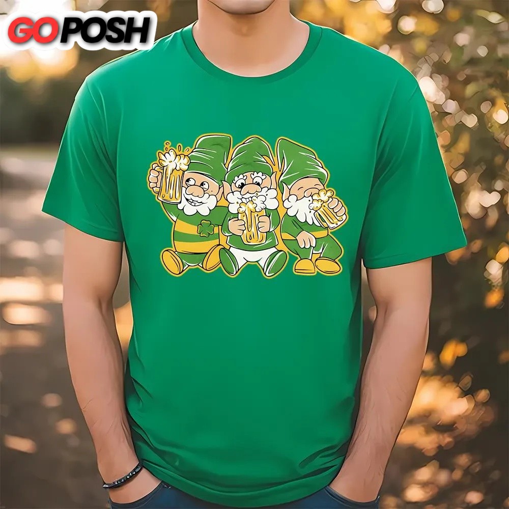 St Patricks Day T Shirt, Three St Patricks gnomes T-Shirt, Funny St Patricks Day Shirts