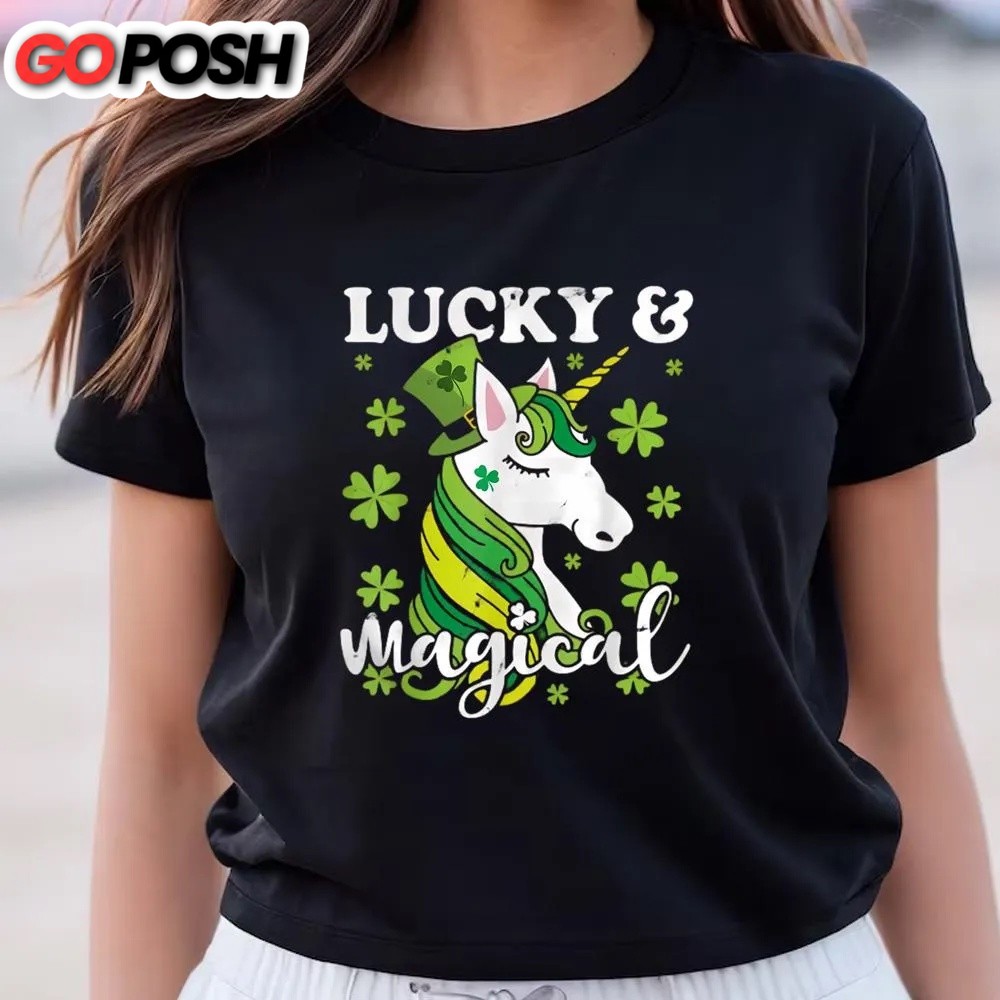 st-patricks-day-t-shirt-unicorn-magical-st-patricks-day-lepricorn-girl-shirt-f-0owntndb St Patricks Day T Shirt, Unicorn Magical St Patricks Day Lepricorn Girl Shirt, Funny St Patricks Day Shirts