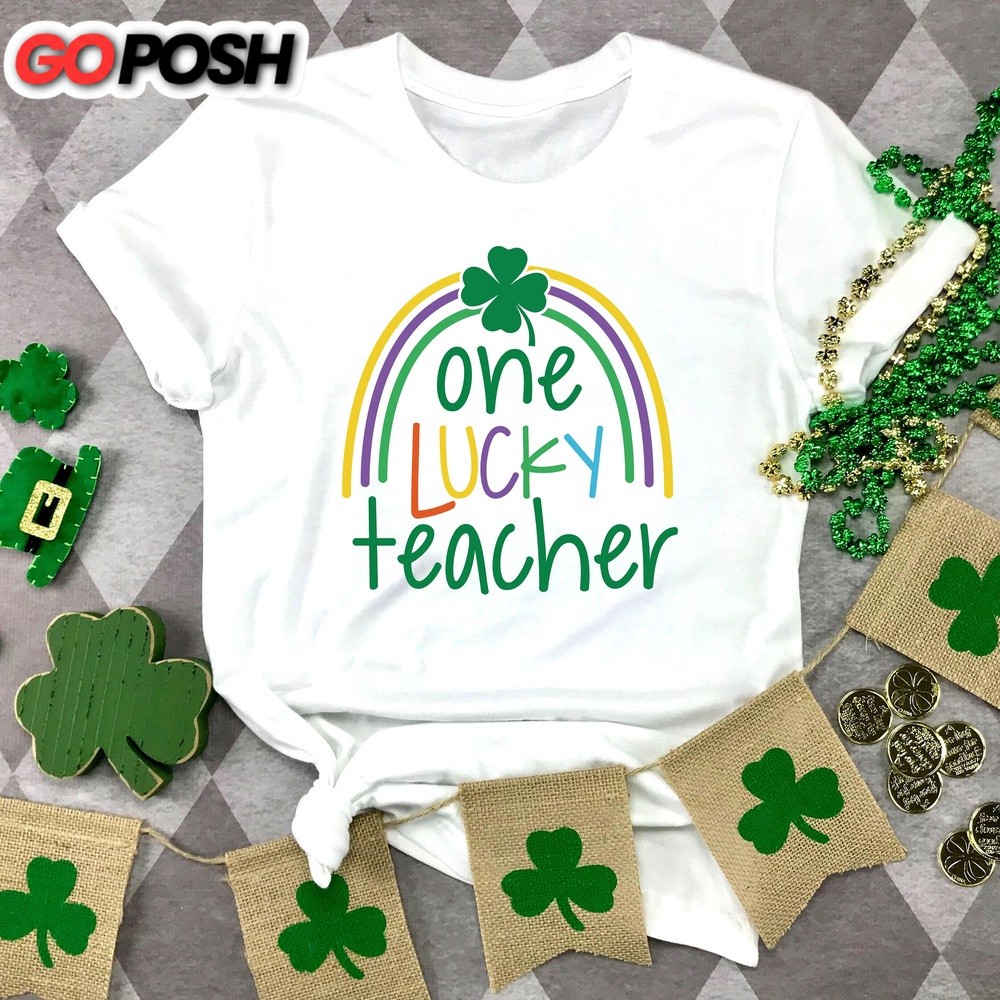st-patricks-day-teacher-shirt-lucky-teacher-shirt-st-paddys-day-gift-for-teac-wal9i8u9 St Patricks Day Teacher Shirt, Lucky Teacher Shirt, St Paddy’s Day Gift For Teacher, St Patrick Rainbow Tshirt