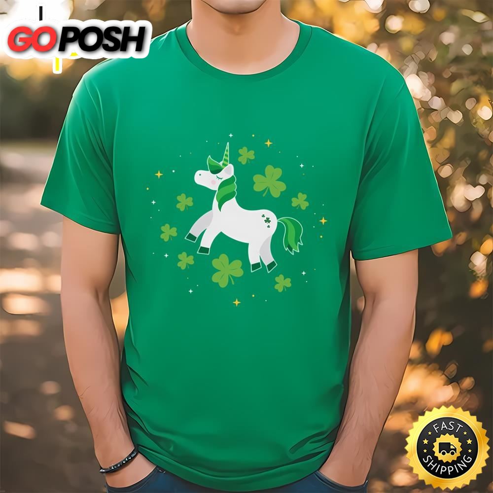 St Patricks Day Unicorn Lepricorn T-Shirt