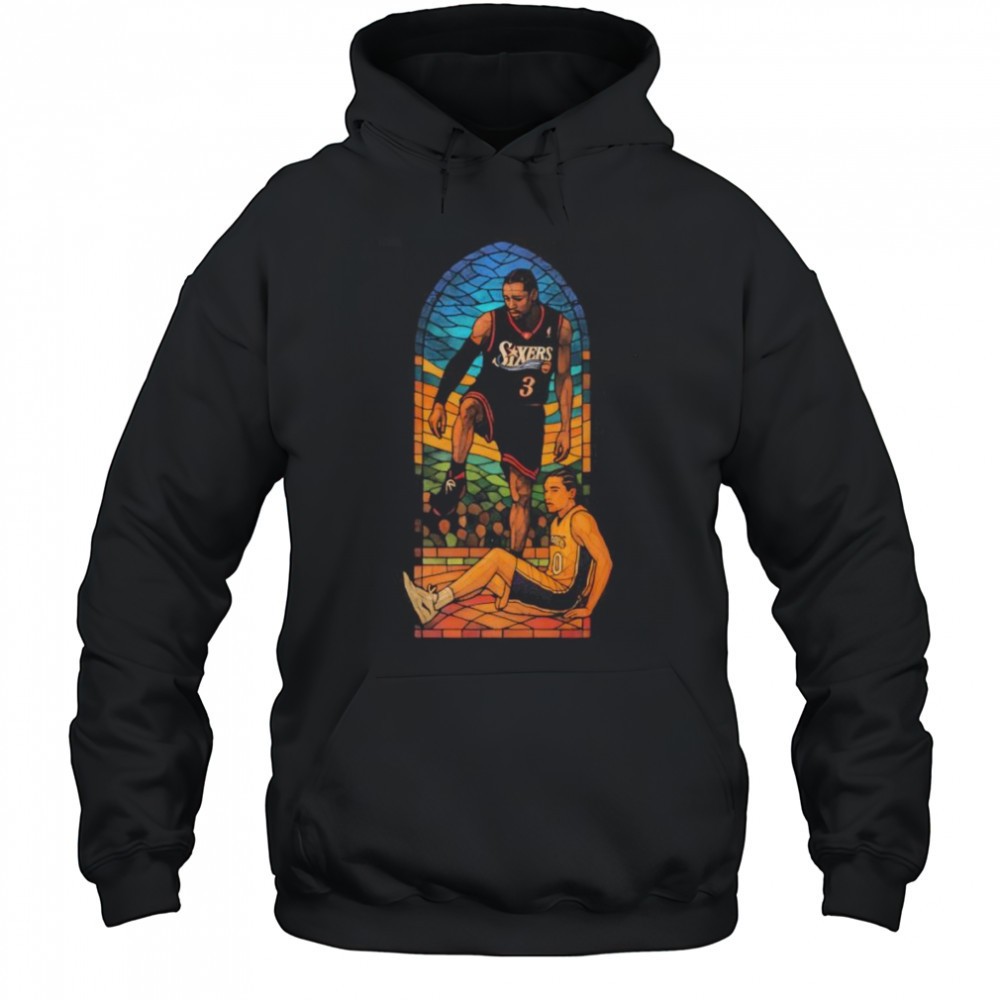 Stained glass Allen Iverson shirt