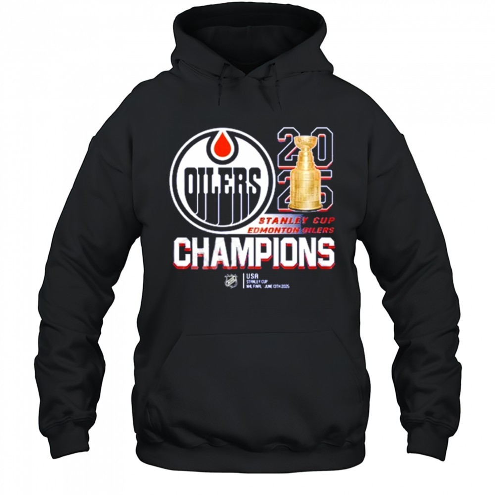 Stanley Cup Final 2025 Champions Edmonton Oilers shirt