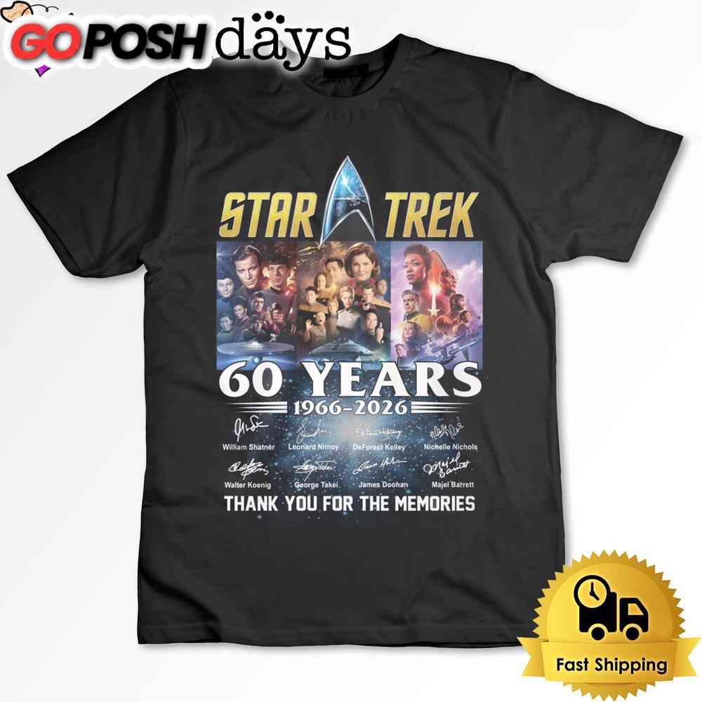 Star Trek 60Th Anniversary T Shirt