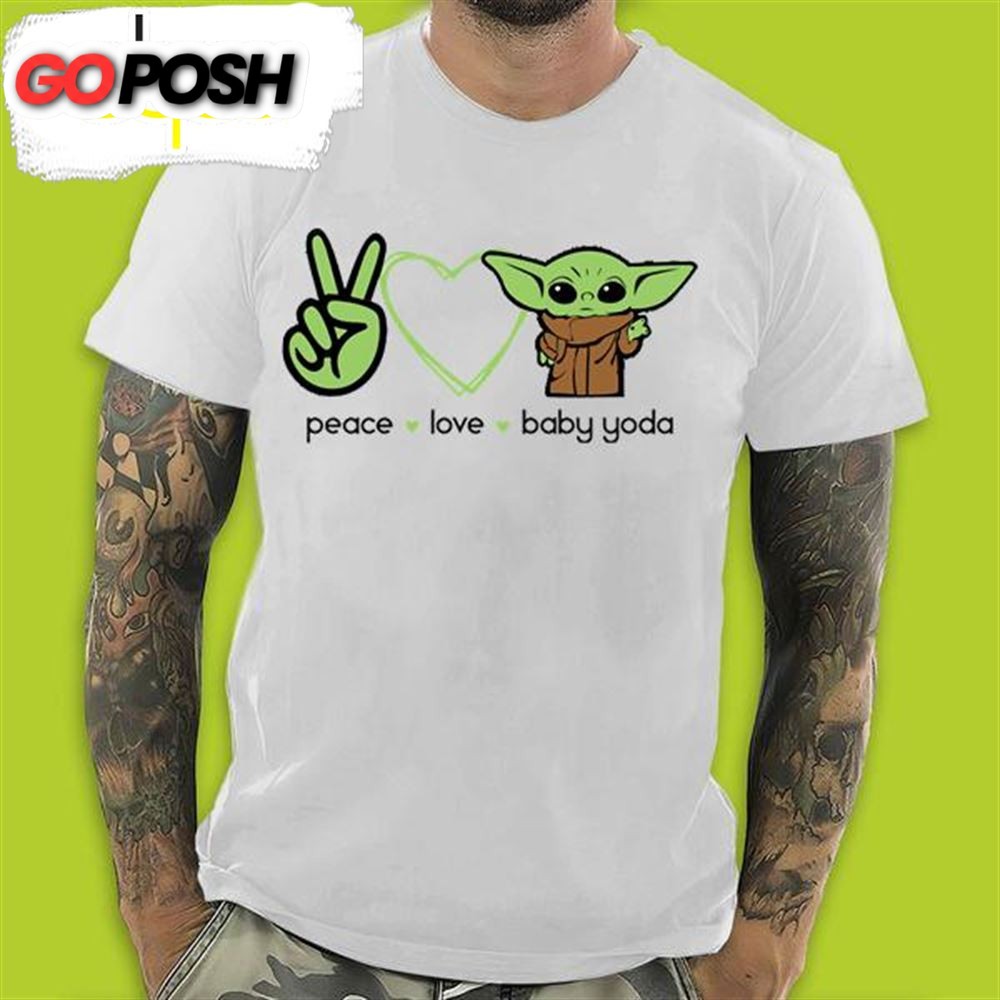 Star War Peae Love Baby Yoda Valentines Day T-Shirt