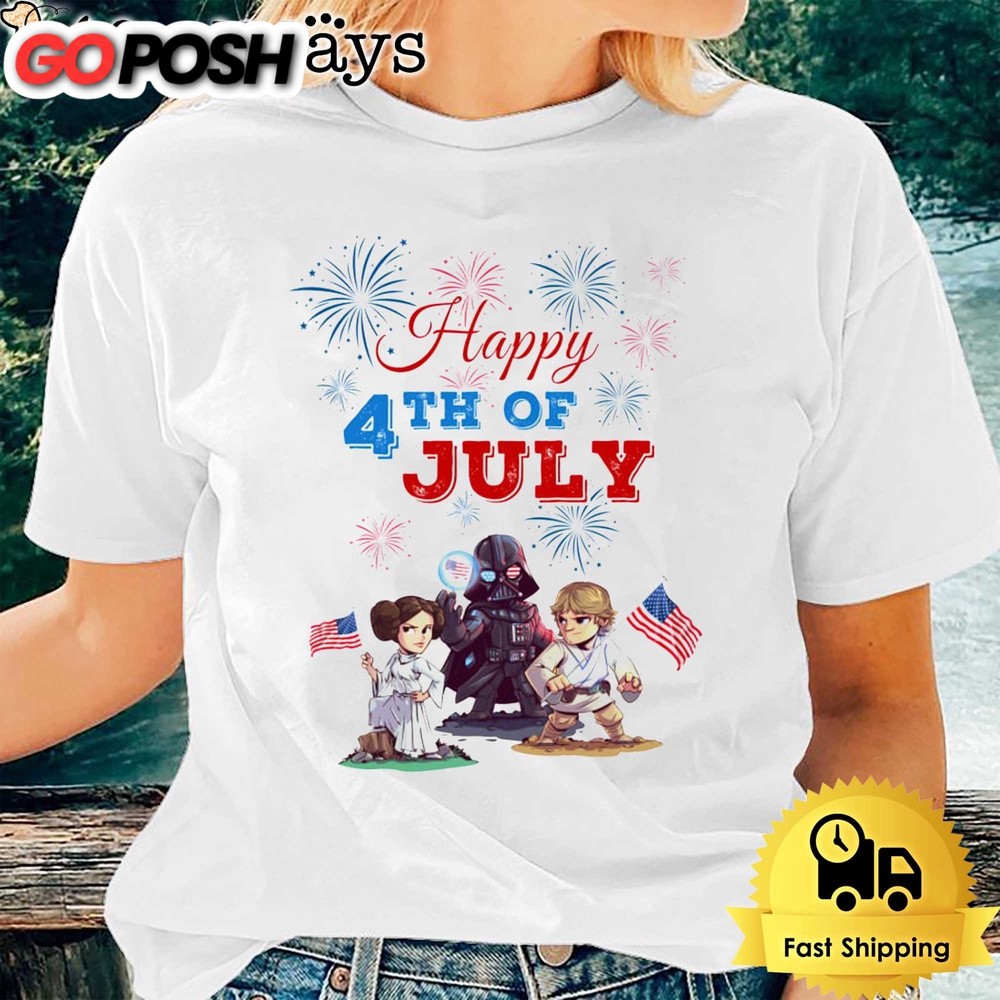 Star Wars American Flag 4th Of July Unisex T-Shirt