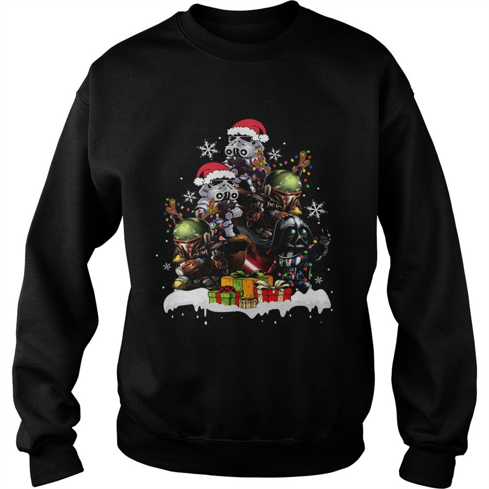 Star Wars Boba Fett Darth Vader Stormtrooper Boba Christmas Tree best shirt