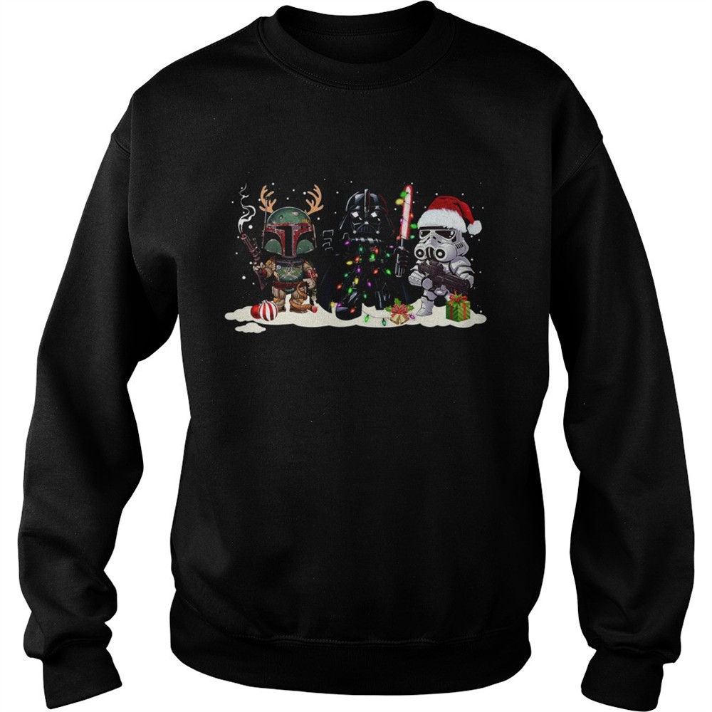 Star Wars Boba Fett Darth Vader Stormtrooper Christmas shirt