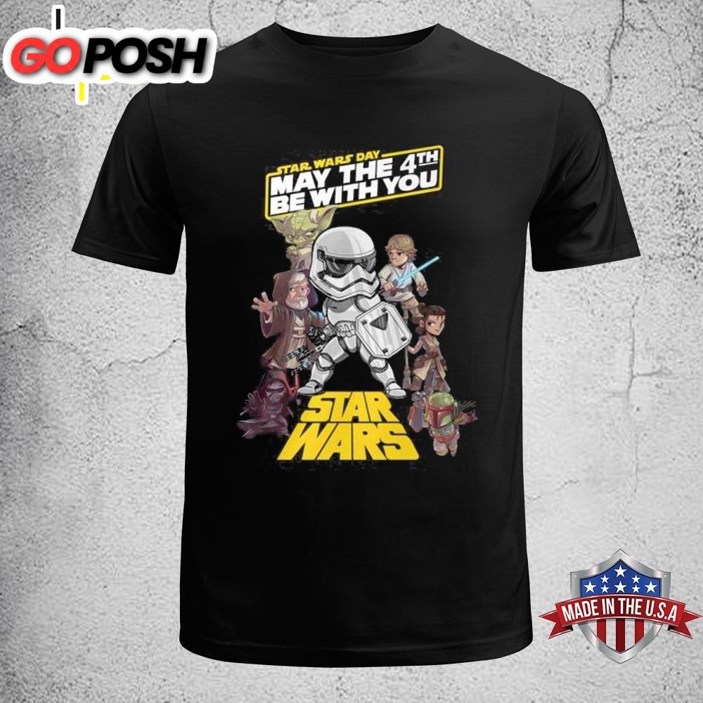 Star Wars Day May The 4th Be With You Design Unisex T-Shirt