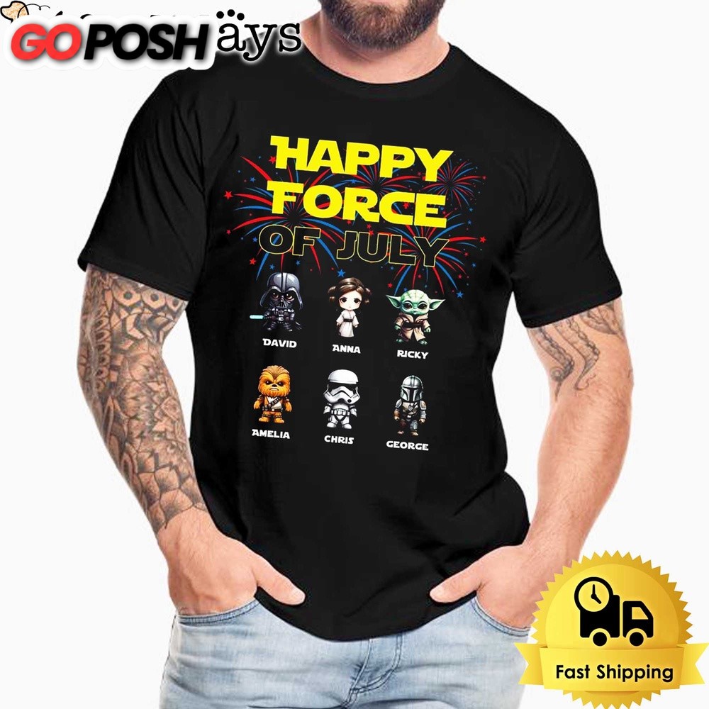 Star Wars Happy Force Of July Unisex T-Shirt
