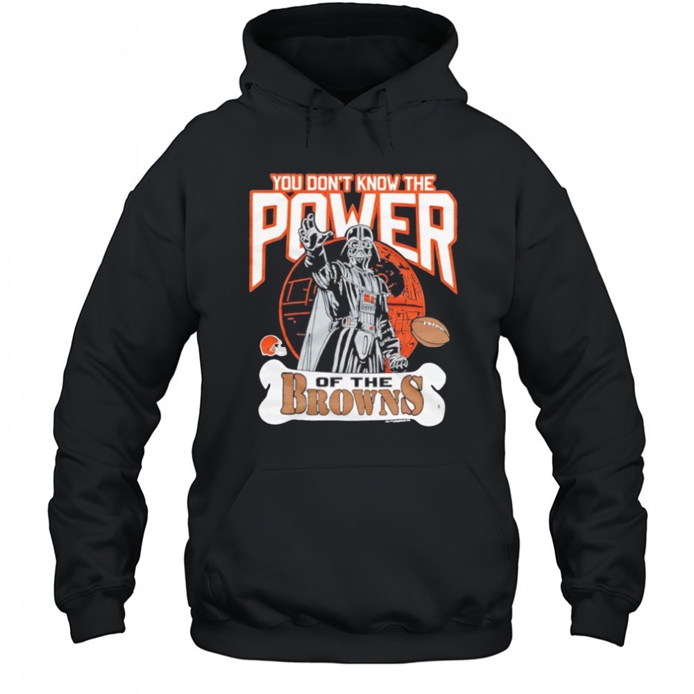 Star Wars x Cleveland Browns Darth Vader you dont know the power of the Browns shirt