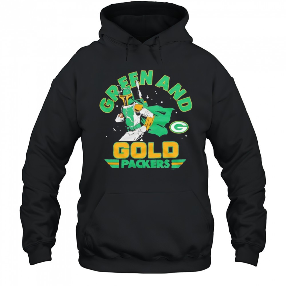 Star Wars x Green Bay Packers green and gold packers shirt
