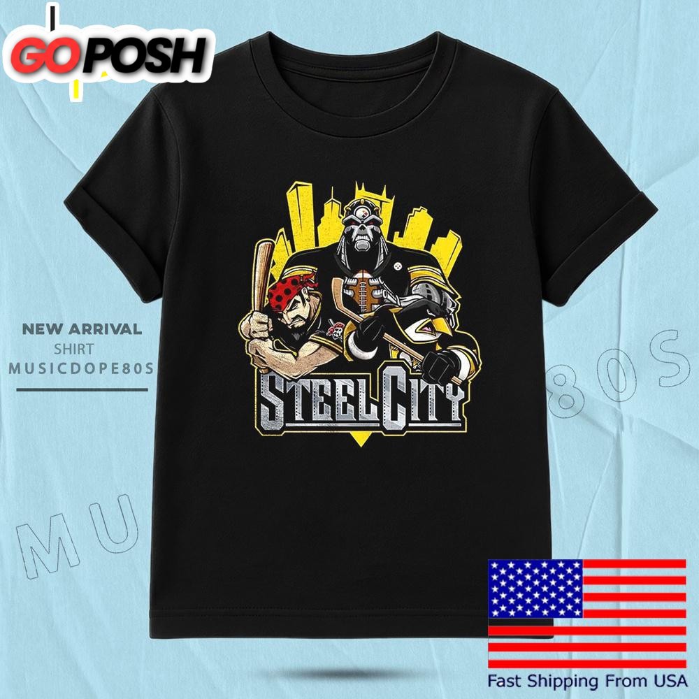 Steel City Sports Teams Mascot T Shirt