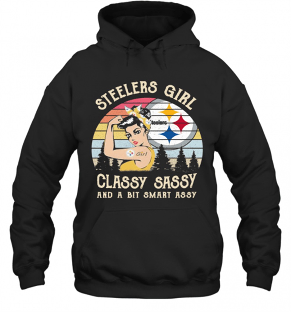 Steelers Strong Girl Classy Sassy And A Bit Smart Assy Vintage T-Shirt