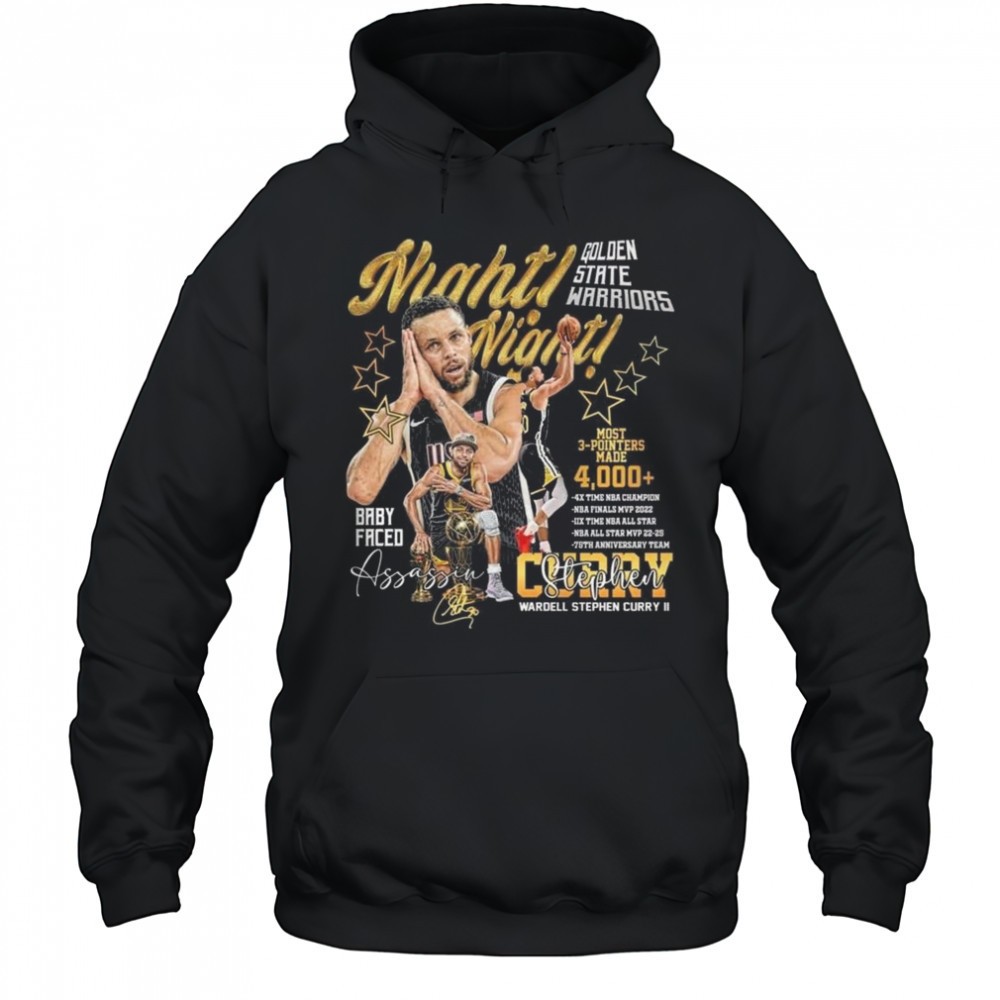 Stephen Curry x Golden State Warriors Night Night Baby Faced Assassin Shirt