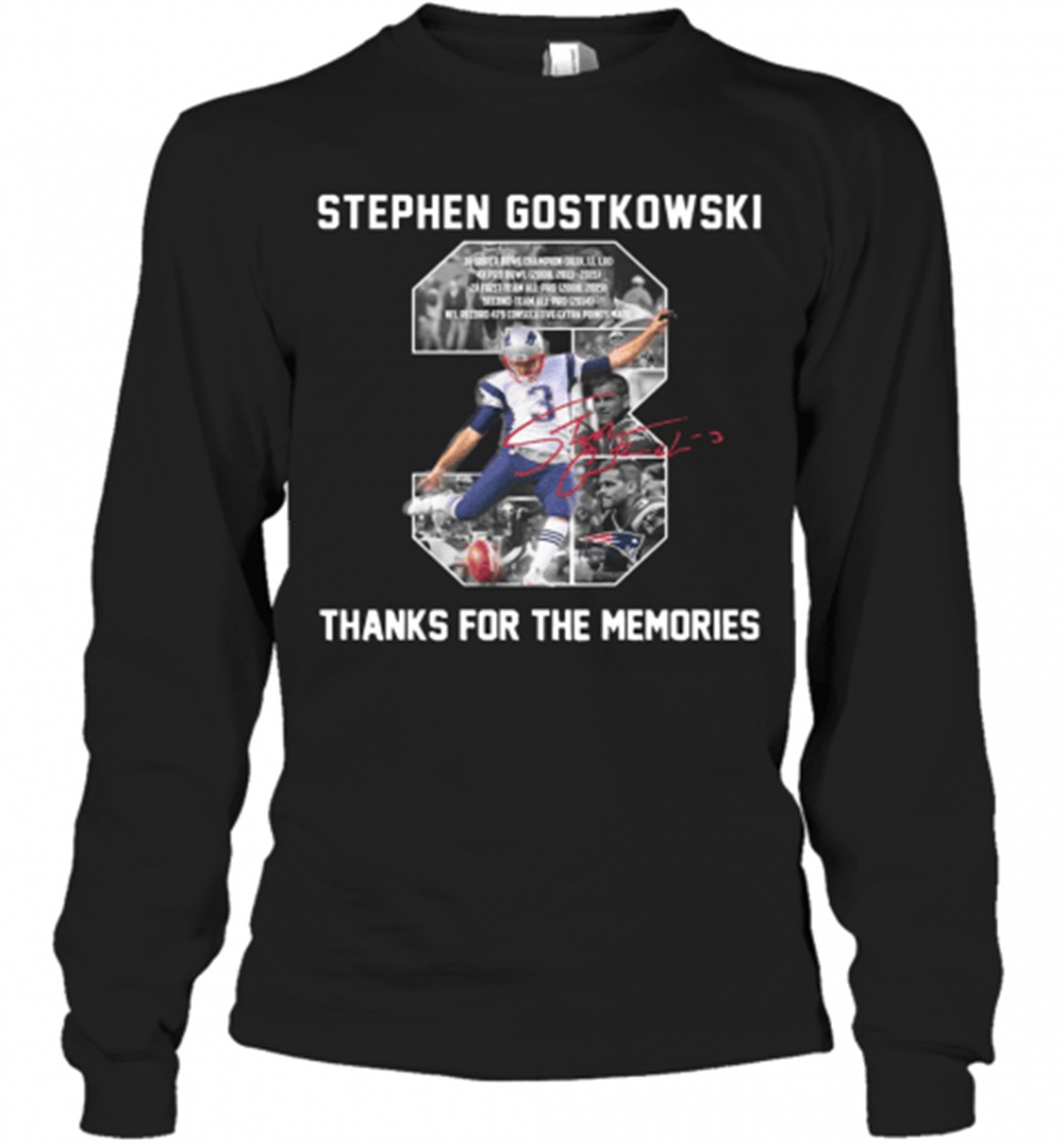 stephen-gostkowski-3-signature-thanks-for-the-memories-t-shirt-6y84udzd Stephen Gostkowski 3 Signature Thanks For The Memories T-Shirt