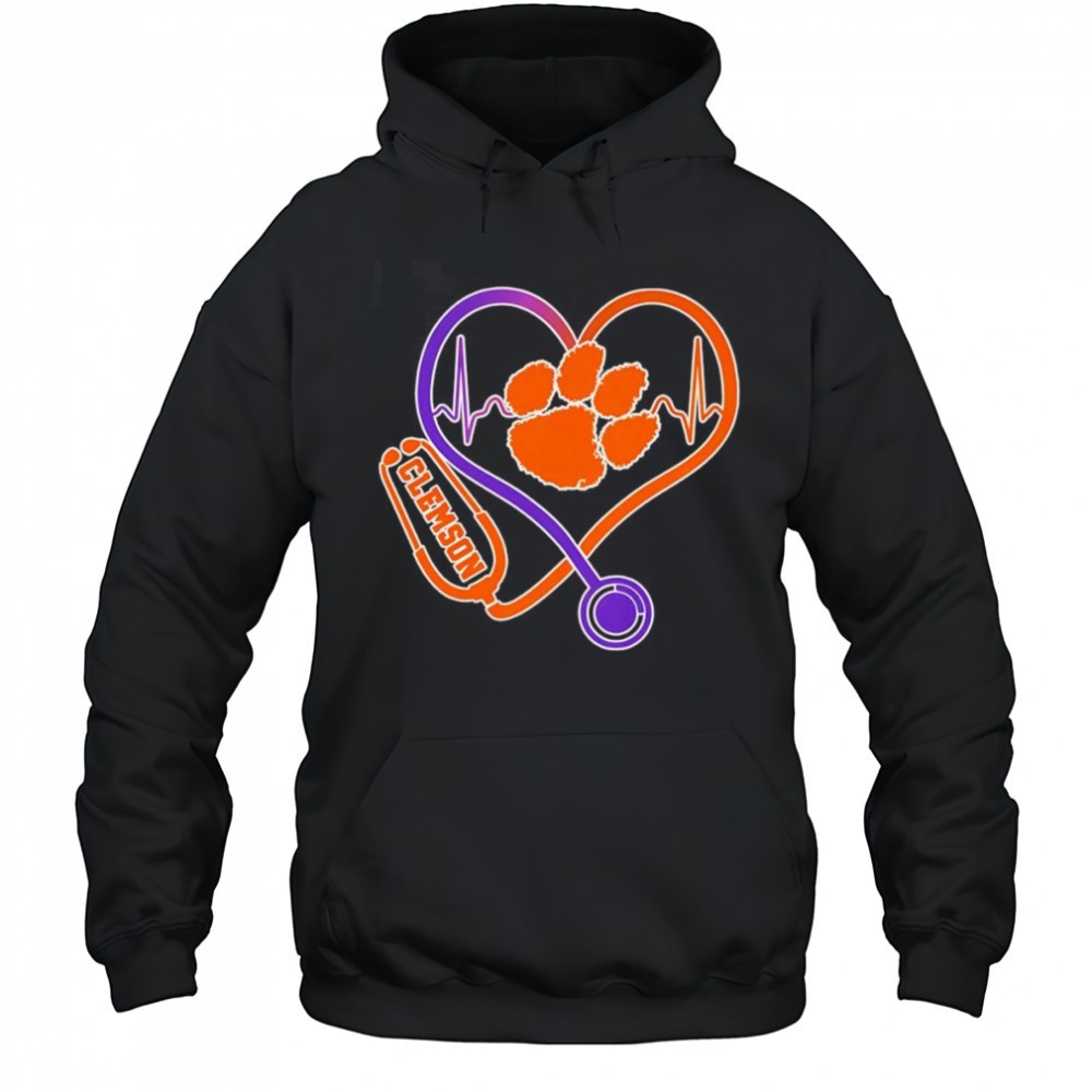 Stethoscope heart Clemson Tigers shirt