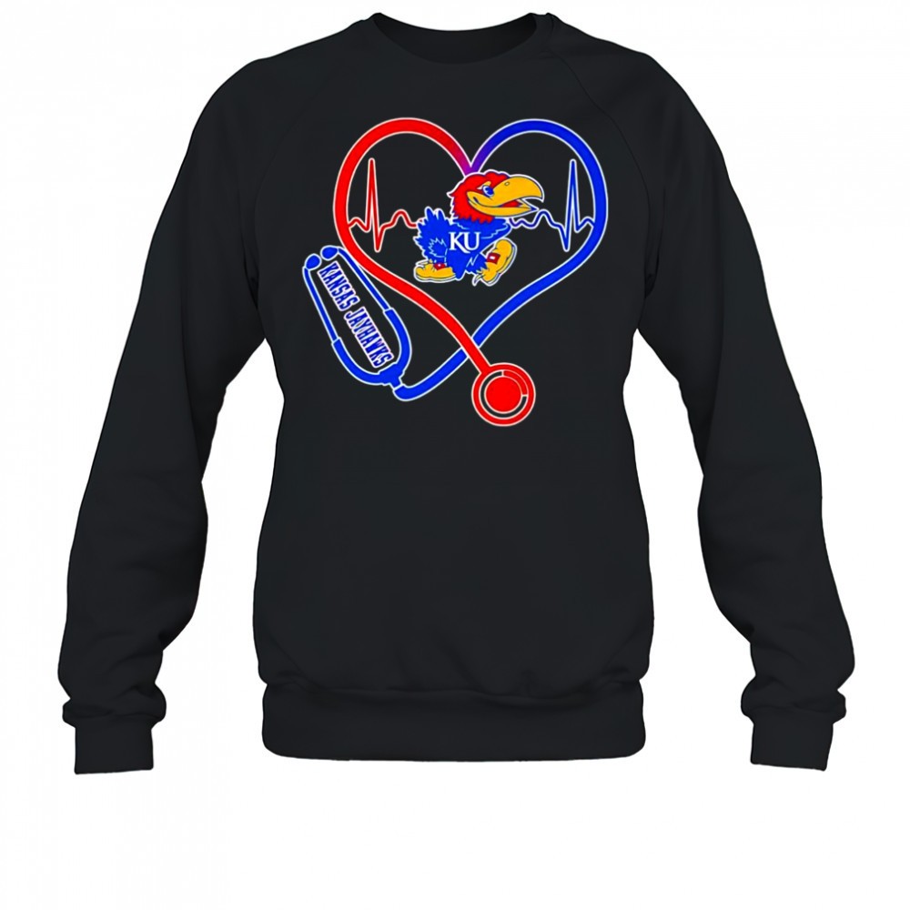 stethoscope-heart-kansas-jayhawks-shirt-93jsy9kb Stethoscope heart Kansas Jayhawks shirt