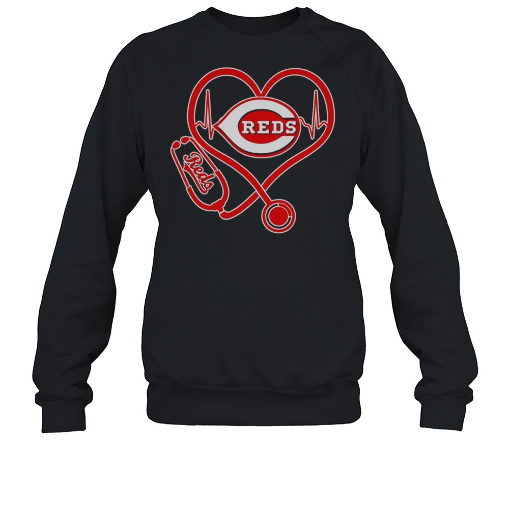 Stethoscope Heartbeat Cincinnati Reds Pride Shirt