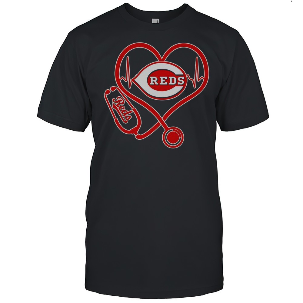 stethoscope-heartbeat-cincinnati-reds-pride-t-shirt-o2ddw9dp Stethoscope Heartbeat Cincinnati Reds Pride T-Shirt