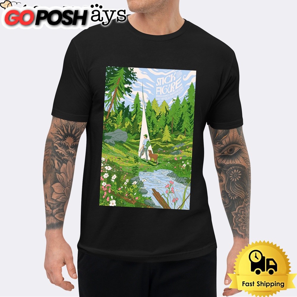 Stick Figure July 18 2024 Hayden Homes Amphitheater Bend OR T Shirt