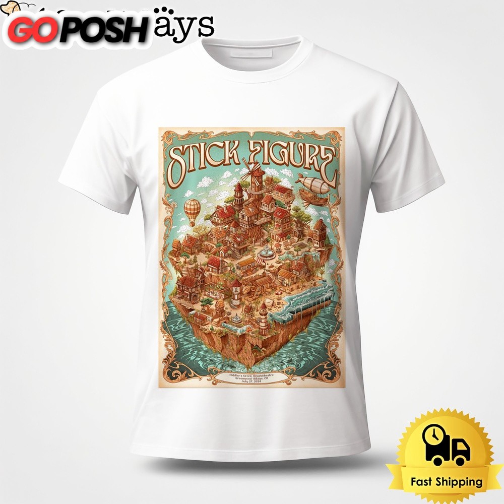 Stick Figure Live At Fiddler’s Green Amphitheatre Greenwood Village CO On July 27 2024 Unisex T-Shirt