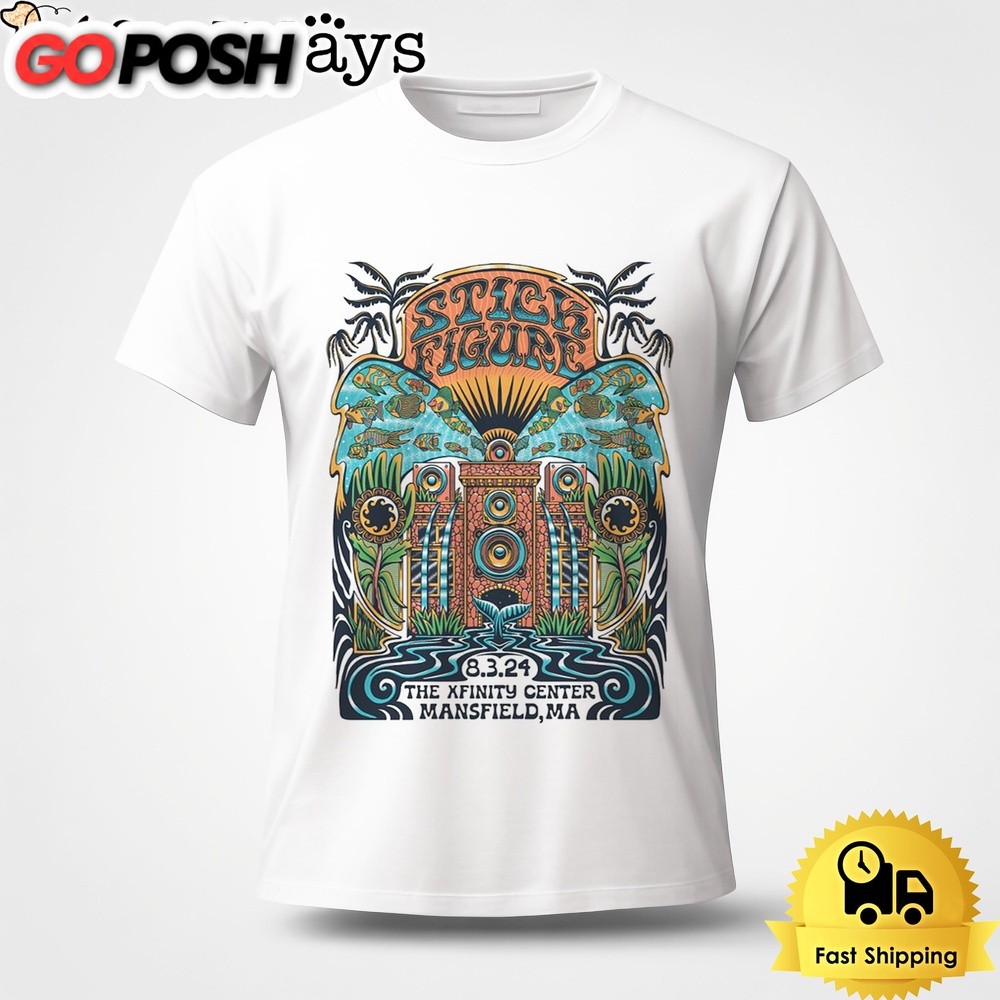 Stick Figure Tour On August 3 2024 The Xfinity Center Mansfield MA Unisex T-Shirt