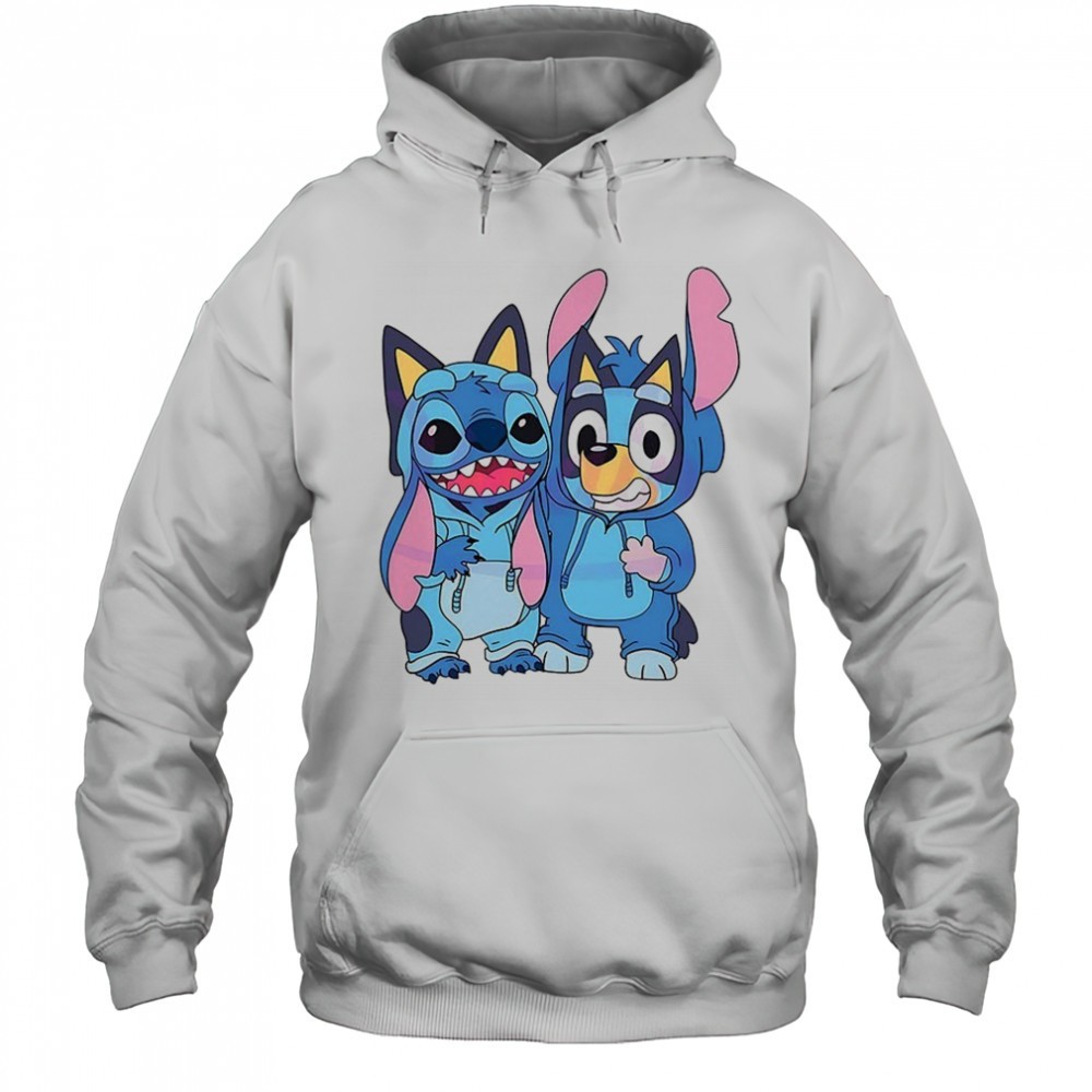 Stitch and Bluey bluey costume cute cartoon characters shirt