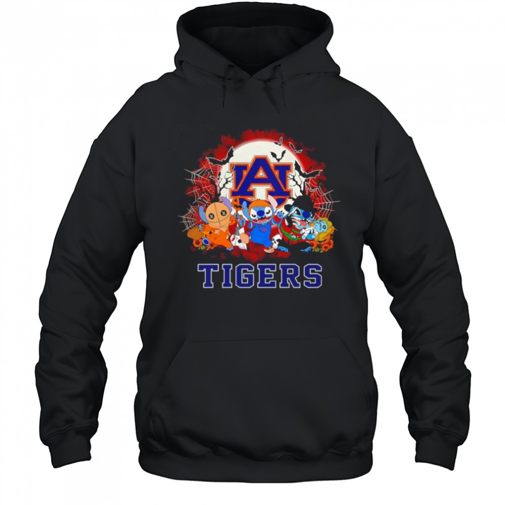 Stitch Auburn Tigers Halloween night shirt