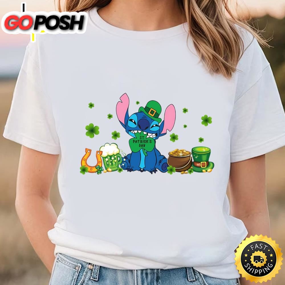 Stitch Green St Patricks Day T-Shirt