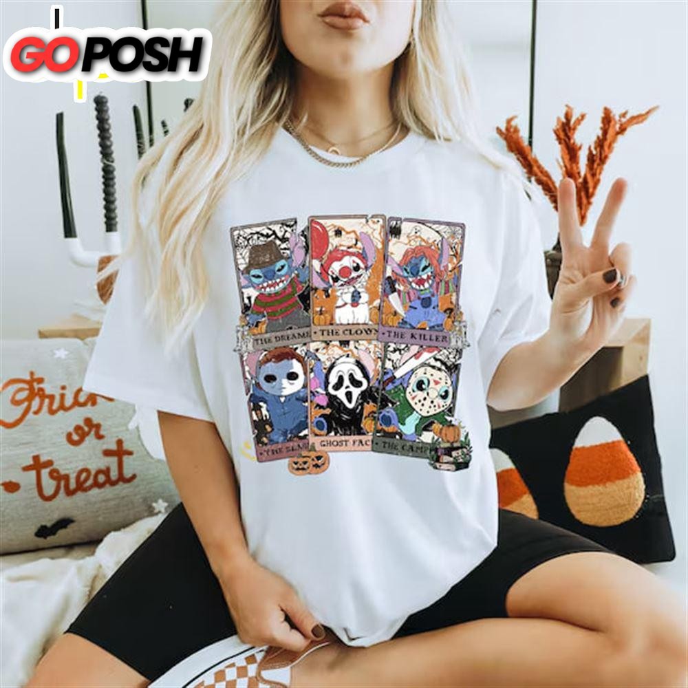Stitch Halloween Sweatshirt, Stitch Horror Movie Shirt