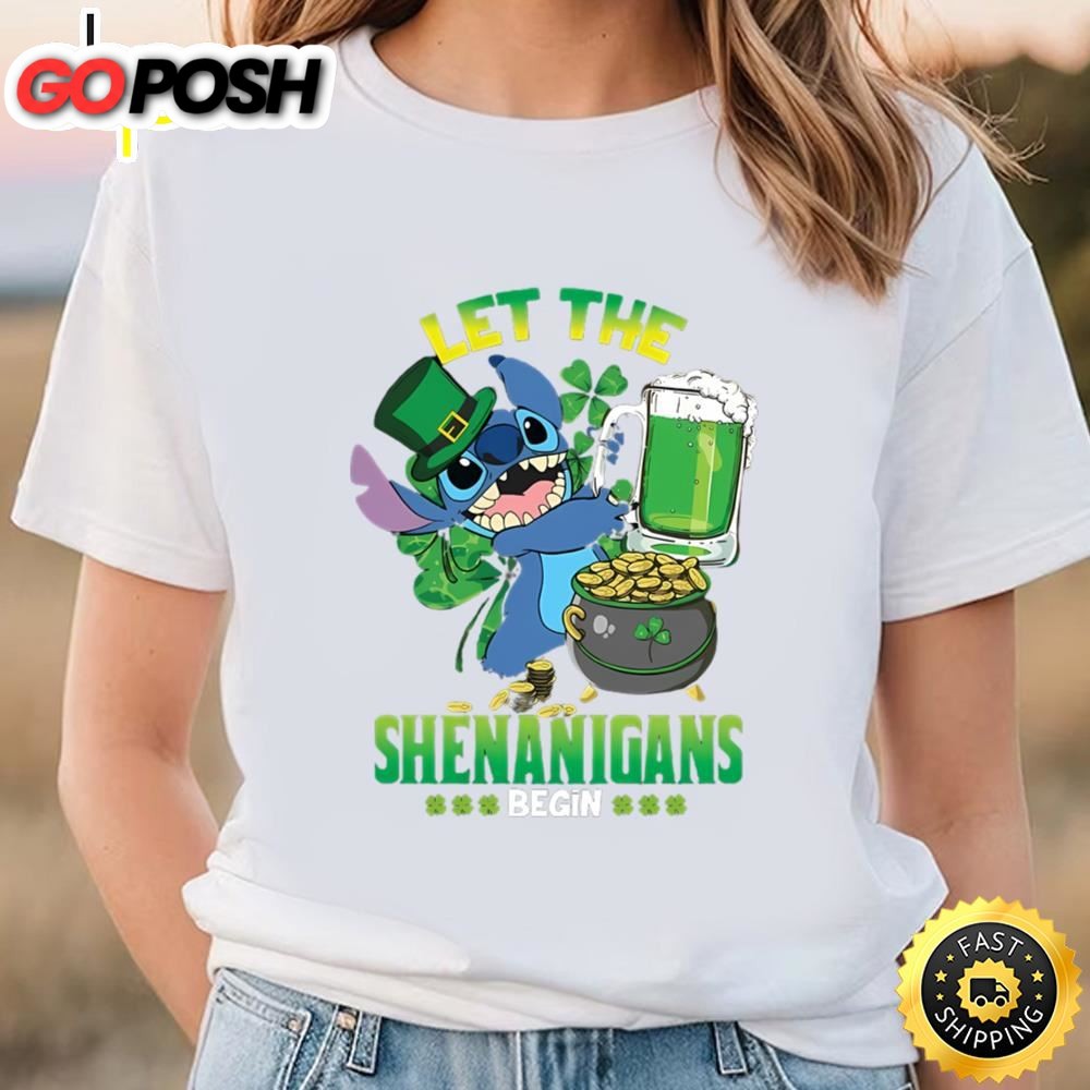 Stitch St Patricks Day Gift T-Shirt