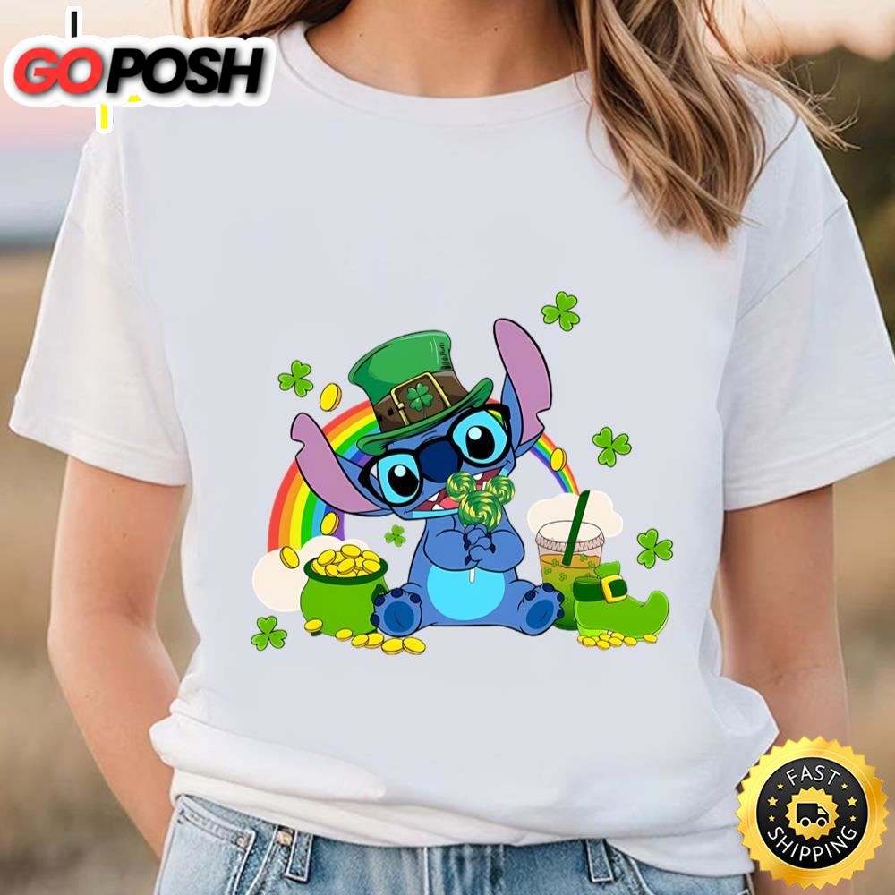 Stitch St. Patricks Day, Stitch Shenanigans Irish Shamrock Shirt