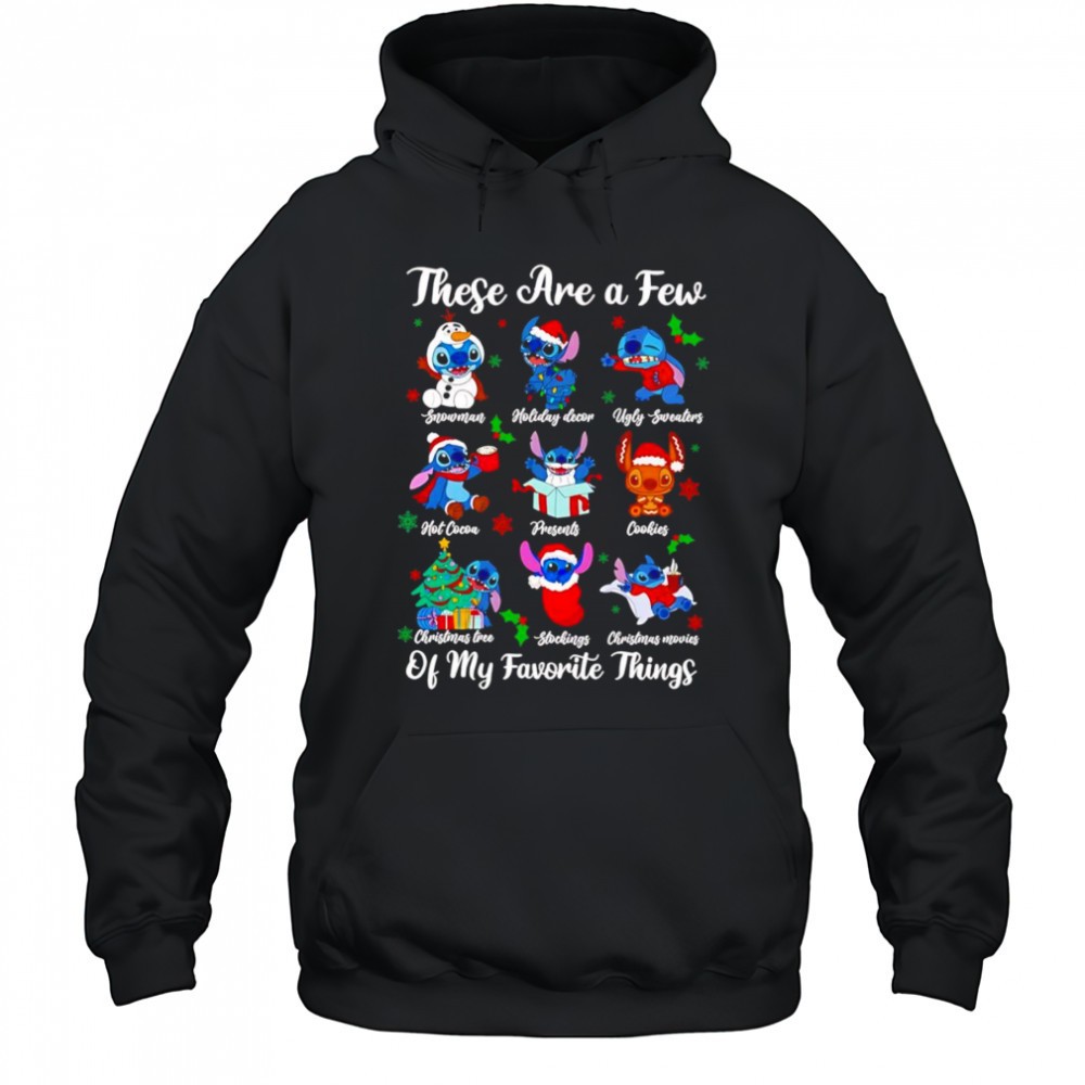 Stitch these are a few of my favorite things Christmas shirt