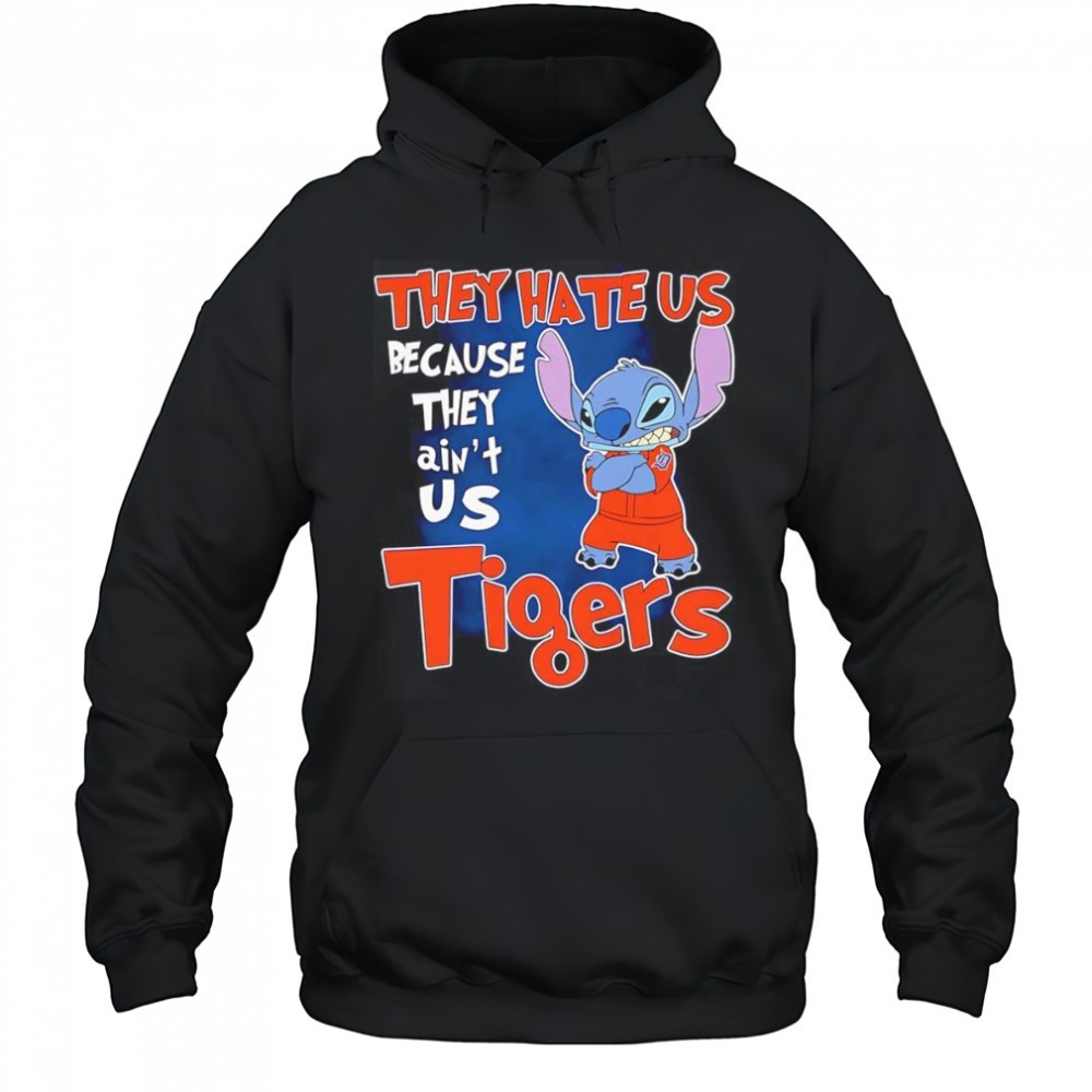 Stitch they hate us because they aint us Detroit Tigers shirt