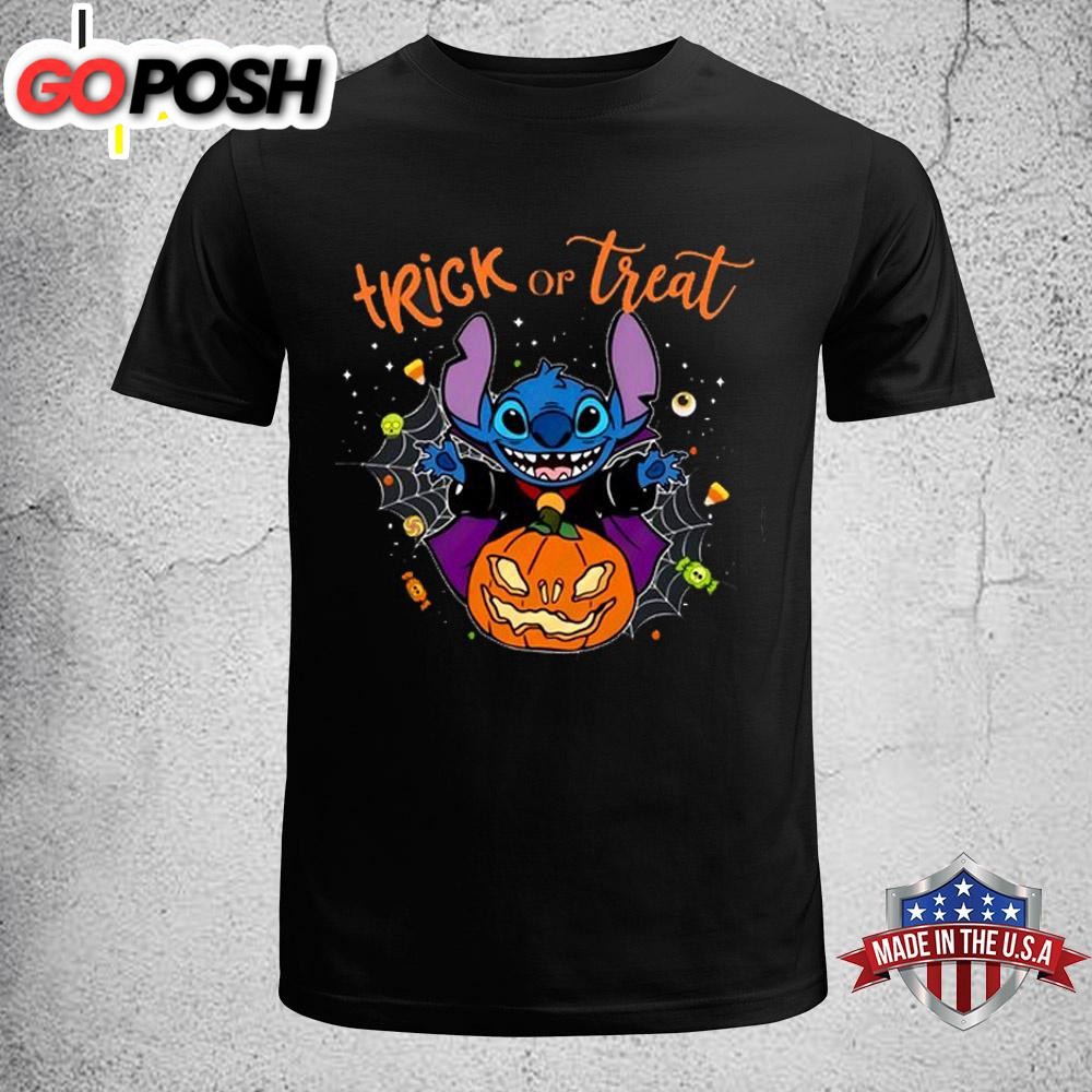 Stitch Trick Or Treat Happy Halloween Day Unisex T-Shirt