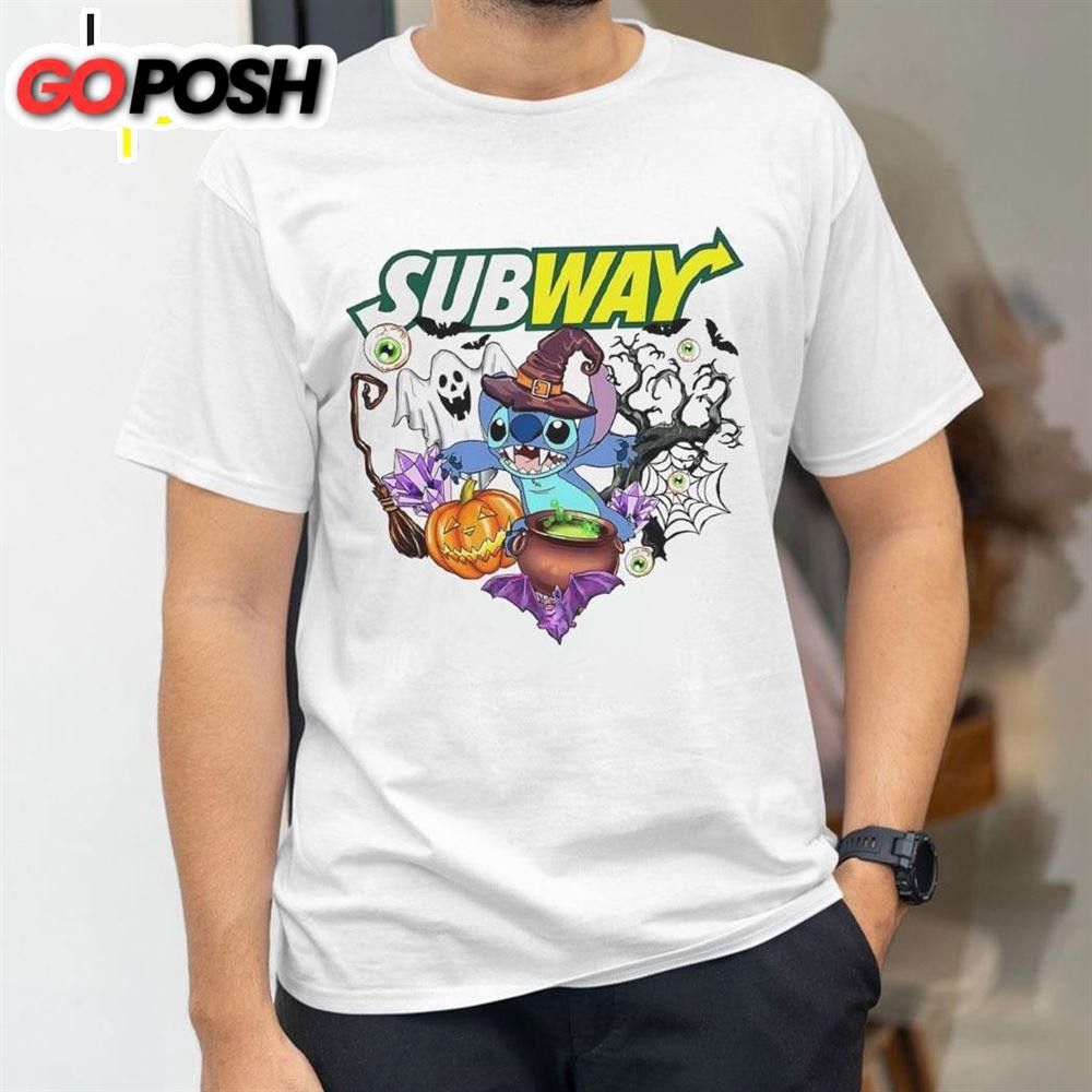 Stitch Witch Halloween Subway 2025 Shirt